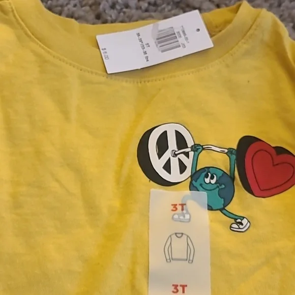 Old Navy long sleeve sz 3t tees - Picture 2 of 3
